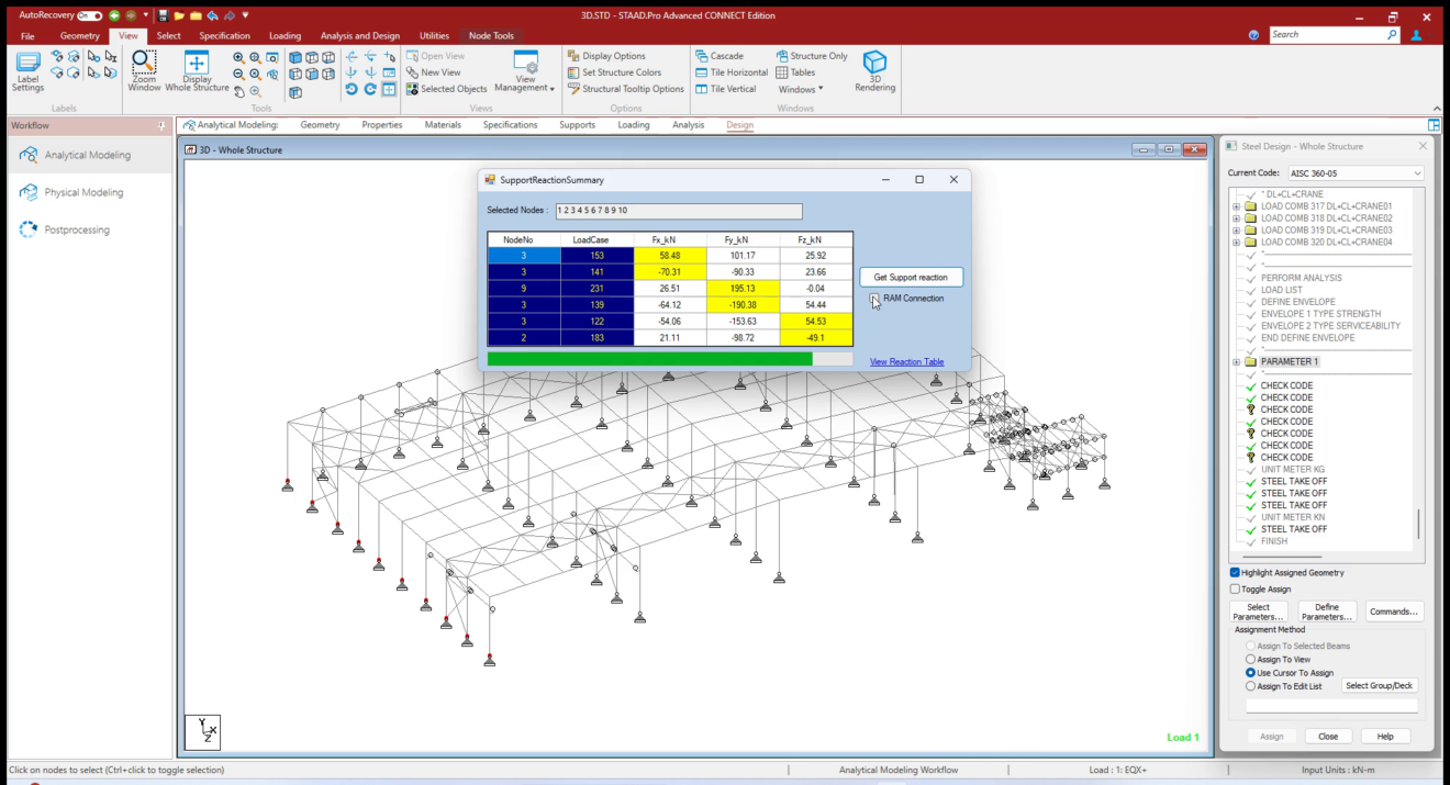 STAAD Node Summary Extraction Program