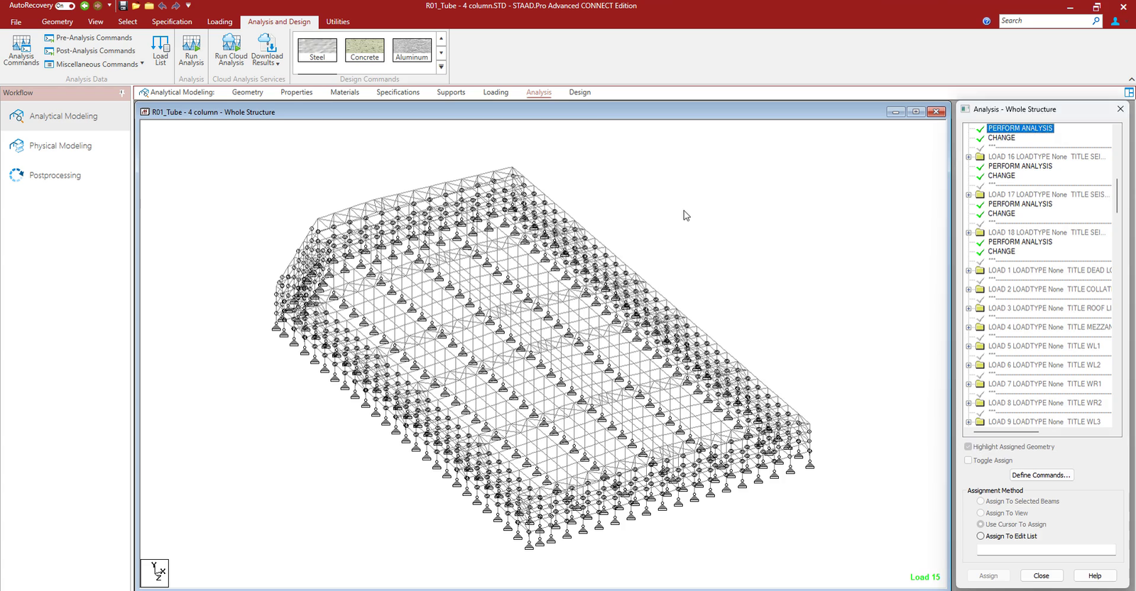 Steel Surface Area Calculation from Staad.Pro